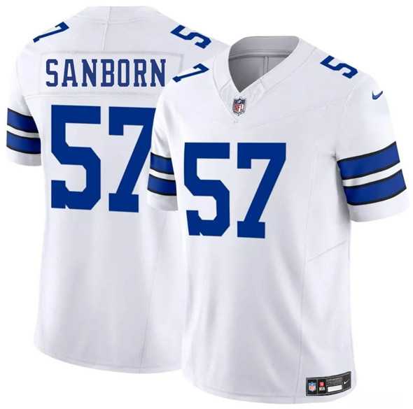 Men & Women & Youth Dallas Cowboys #57 Jack Sanborn White 2025 F.U.S.E. Vapor Untouchable Limited Stitched Jersey->dallas cowboys->NFL Jersey